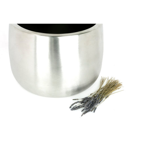 From The Anvil - Satin Marine SS (316) 28cm Hepworth Pot (Drainage holes) | Sku. 51324 | Trade Door Handles.