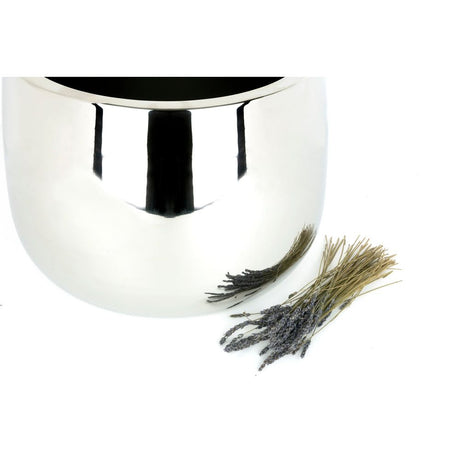 From The Anvil - Polished Marine SS (316) 28cm Hepworth Pot (Drainage holes) | Sku. 51325 | Trade Door Handles.