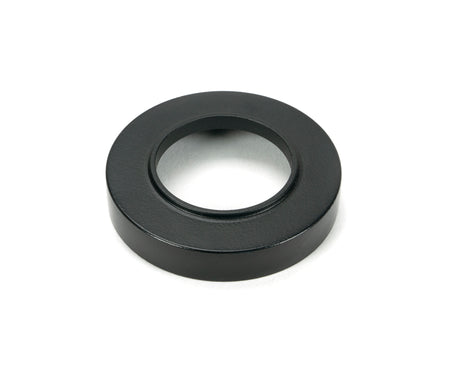 From The Anvil - Matt Black Newbury Lever on Rose Set (Plain) - Unsprung | Sku. 51326 | Trade Door Handles.