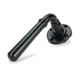 From The Anvil - Matt Black Newbury Lever on Rose Set (Square) - Unsprung | Sku. 51329 | Trade Door Handles.