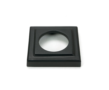 From The Anvil - Matt Black Newbury Lever on Rose Set (Square) - Unsprung | Sku. 51329 | Trade Door Handles.