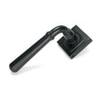 From The Anvil - Matt Black Newbury Lever on Rose Set (Square) - Unsprung | Sku. 51329 | Trade Door Handles.