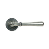 From The Anvil - Pewter Newbury Lever on Rose Set (Plain) - Unsprung | Sku. 51330 | Trade Door Handles.