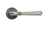 From The Anvil - Pewter Newbury Lever on Rose Set (Art Deco) - Unsprung | Sku. 51331 | Trade Door Handles.