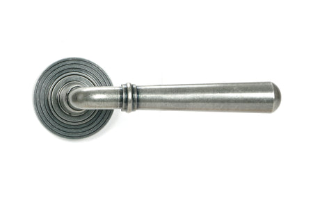 From The Anvil - Pewter Newbury Lever on Rose Set (Beehive) - Unsprung | Sku. 51332 | Trade Door Handles.