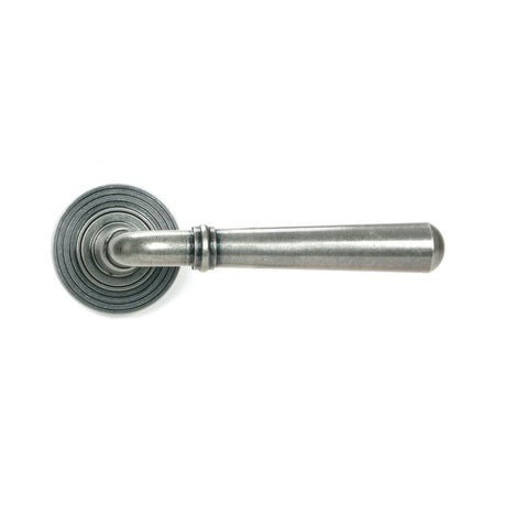 From The Anvil - Pewter Newbury Lever on Rose Set (Beehive) - Unsprung | Sku. 51332 | Trade Door Handles.