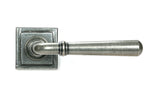 From The Anvil - Pewter Newbury Lever on Rose Set (Square) - Unsprung | Sku. 51333 | Trade Door Handles.