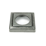 From The Anvil - Pewter Newbury Lever on Rose Set (Square) - Unsprung | Sku. 51333 | Trade Door Handles.