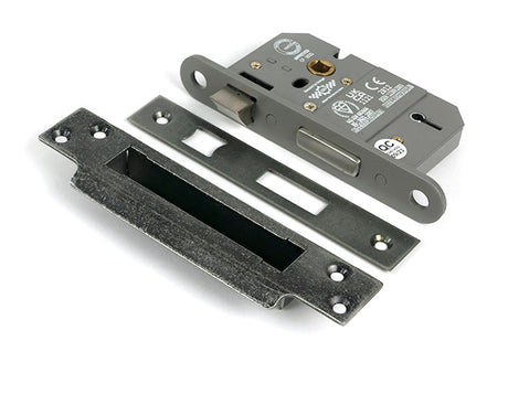 This is an image of From The Anvil - Pewter 2Â½" 5 Lever BS Sash Lock available to order from Trade Door Handles in Kendal.