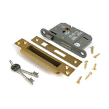 From The Anvil - Satin Brass 3" 5 Lever BS Sash Lock | Sku. 51347 | Trade Door Handles.