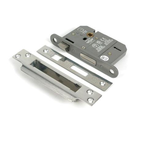 From The Anvil - Polished SS 3" 5 Lever BS Sash Lock | Sku. 51353 | Trade Door Handles.