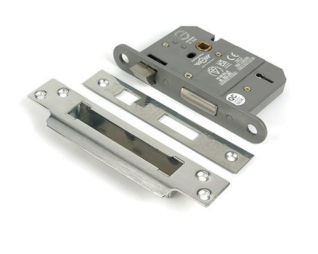 This is an image of From The Anvil - Polished SS 3" 5 Lever BS Sash Lock available to order from Trade Door Handles in Kendal.