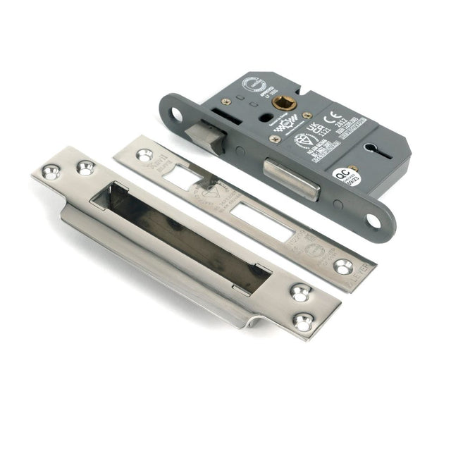From The Anvil - Polished Chrome 2.5" 5 Lever BS Sash Lock KA | Sku. 51359 | Trade Door Handles.