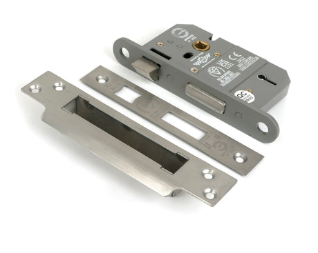 From The Anvil - Satin Chrome 2.5" 5 Lever BS Sash Lock KA | Sku. 51360 | Trade Door Handles.