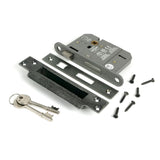 From The Anvil - Pewter 3" 5 Lever BS Sash Lock KA | Sku. 51364 | Trade Door Handles.