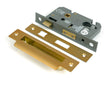 From The Anvil - Satin Brass 2.5" Euro Profile Sash Lock | Sku. 51377 | Trade Door Handles.