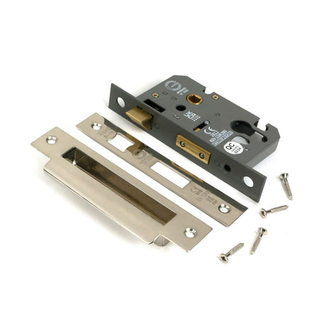 From The Anvil - Polished Nickel 2.5" Euro Profile Sash Lock | Sku. 51378 | Trade Door Handles.