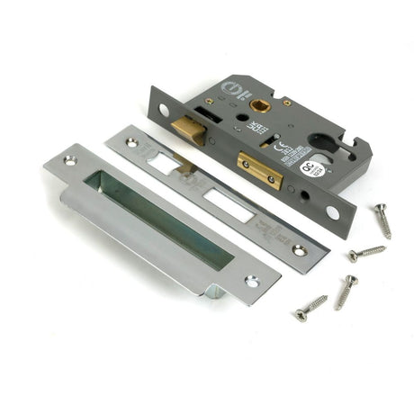 From The Anvil - Polished Chrome 2.5" Euro Profile Sash Lock | Sku. 51379 | Trade Door Handles.