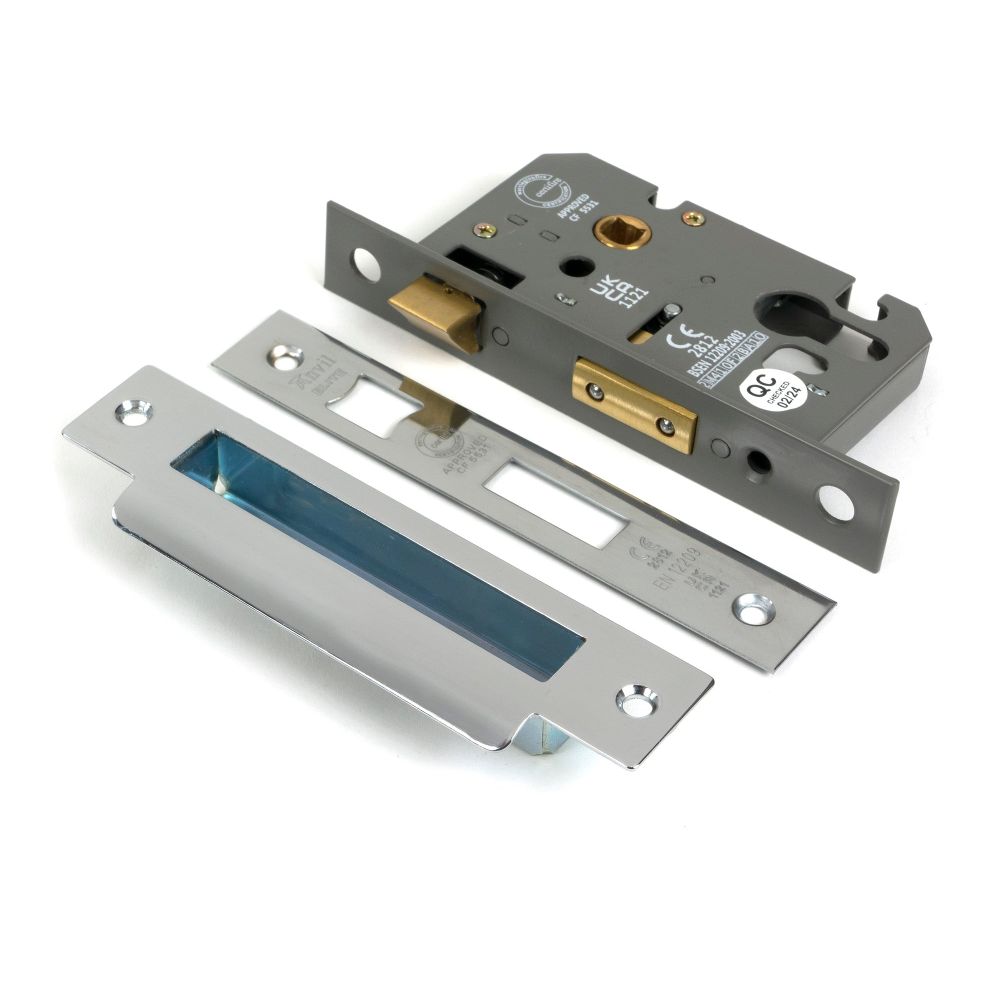 From The Anvil - Polished SS 2.5" Euro Profile Sash Lock | Sku. 51383 | Trade Door Handles.
