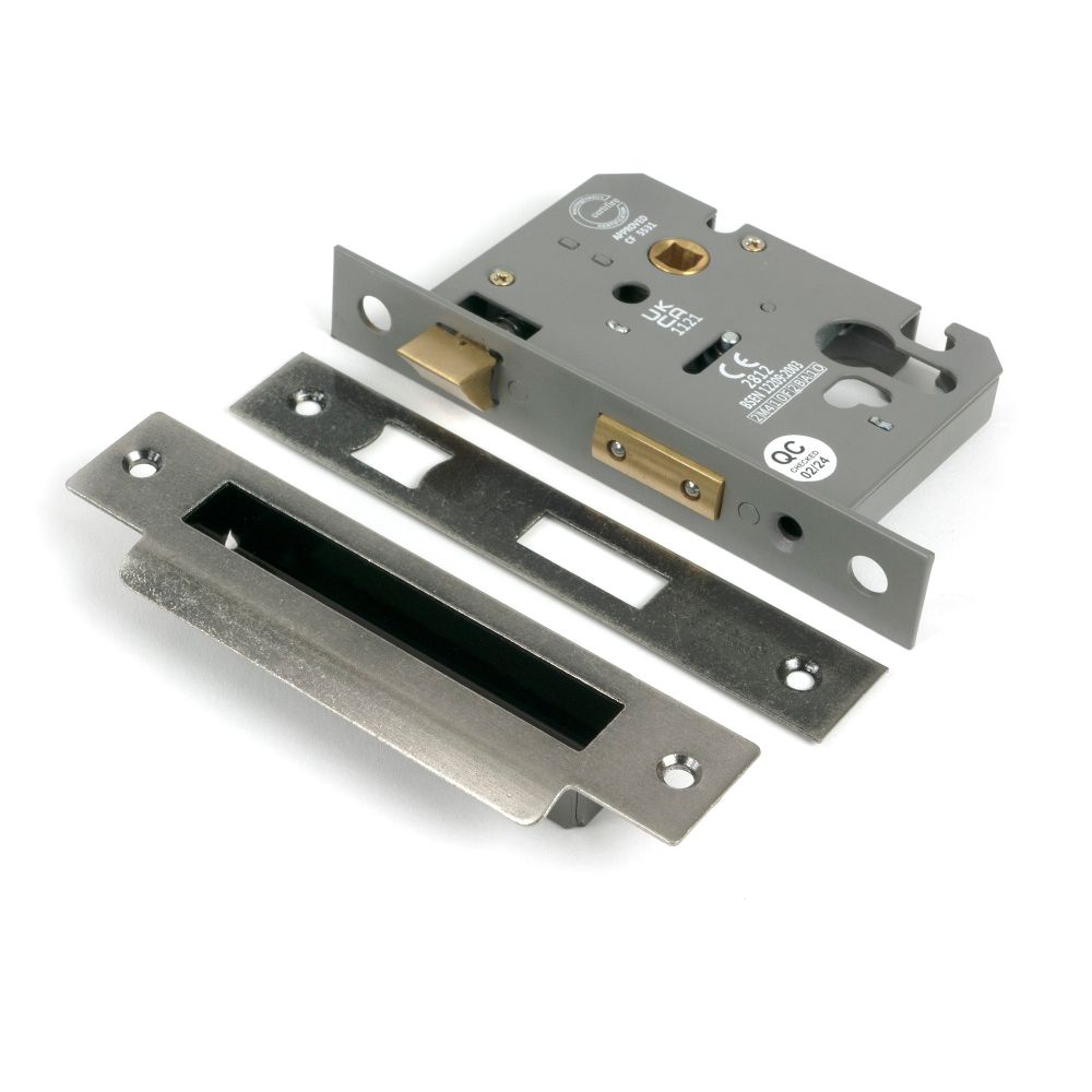 From The Anvil - Pewter 3" Euro Profile Sash Lock | Sku. 51384 | Trade Door Handles.