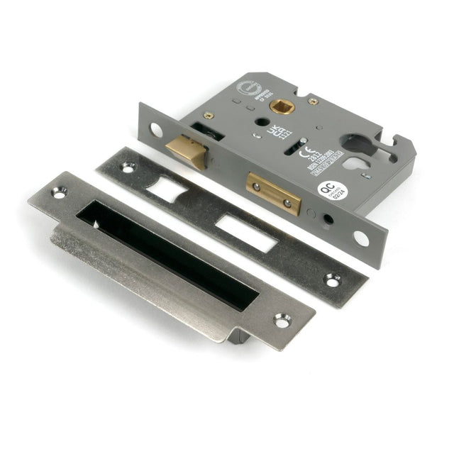 From The Anvil - Pewter 3" Euro Profile Sash Lock | Sku. 51384 | Trade Door Handles.