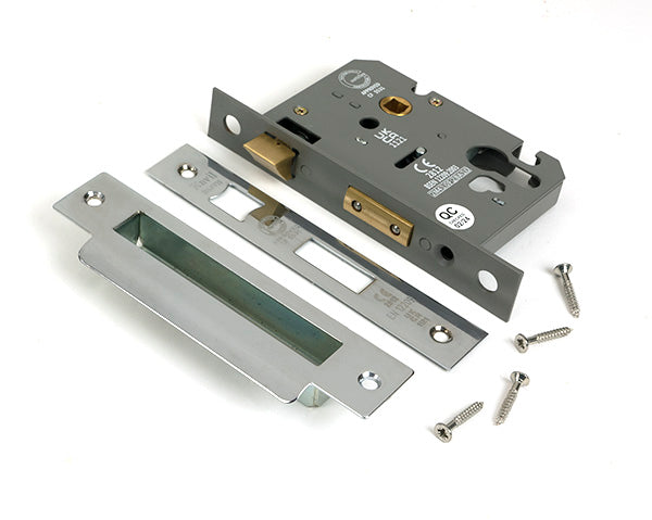 From The Anvil - Polished Chrome 3" Euro Profile Sash Lock