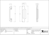 From The Anvil - Pewter Rebate Kit for Euro Sash Lock | Sku. 51394 | Trade Door Handles.