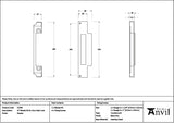 From The Anvil - Pewter ½" Rebate Kit for Euro Sash Lock