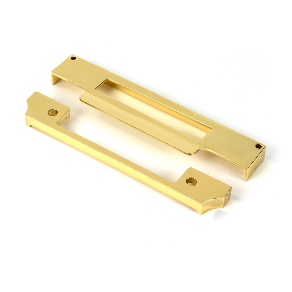 From The Anvil - Polished Brass Rebate Kit for Euro Sash Lock | Sku. 51395 | Trade Door Handles.