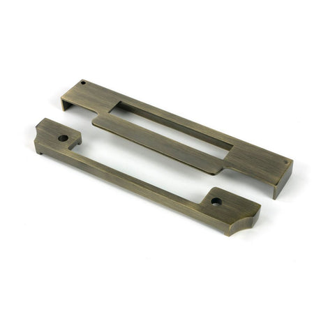 From The Anvil - Aged Brass Rebate Kit for Euro Sash Lock | Sku. 51396 | Trade Door Handles.