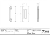 From The Anvil - Satin Brass ½" Rebate Kit for Euro Sash Lock