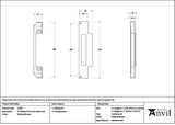 From The Anvil - Polished Bronze ½" Rebate Kit for Euro Sash Lock