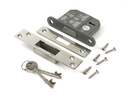 From The Anvil - Polished Chrome 2.5" 5 Lever BS Dead Lock | Sku. 51409 | Trade Door Handles.