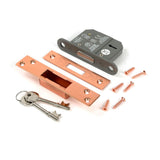 From The Anvil - Polished Bronze 2.5" 5 Lever BS Dead Lock | Sku. 51412 | Trade Door Handles.