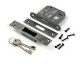 From The Anvil - Pewter 3" 5 Lever BS Dead Lock | Sku. 51414 | Trade Door Handles.