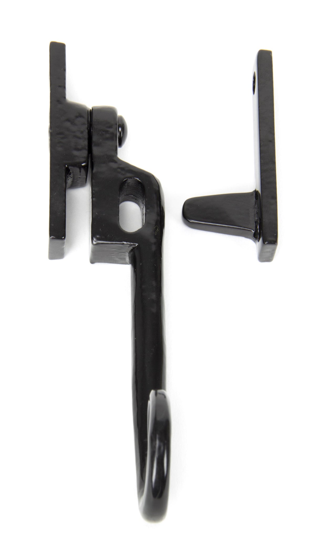 From The Anvil - Black Locking Night-Vent Monkeytail Fastener - LH | Sku. 51417L | Trade Door Handles.