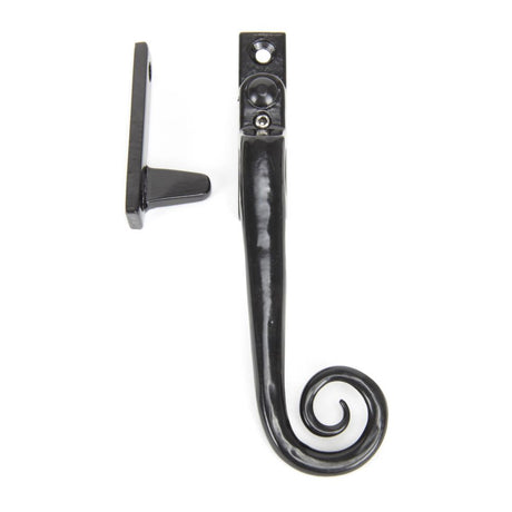 From The Anvil - Black Locking Night-Vent Monkeytail Fastener - RH | Sku. 51417R | Trade Door Handles.