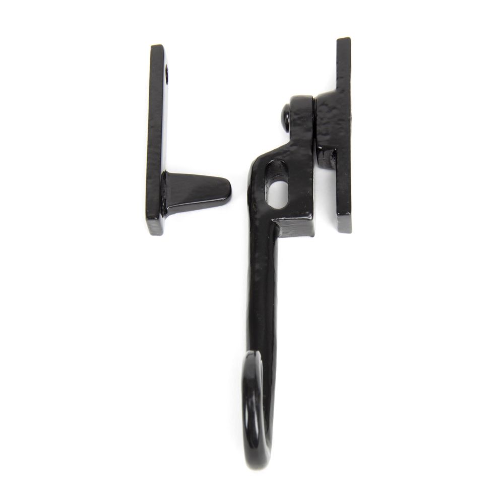 From The Anvil - Black Locking Night-Vent Monkeytail Fastener - RH | Sku. 51417R | Trade Door Handles.