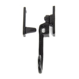 From The Anvil - Black Locking Night-Vent Monkeytail Fastener - RH | Sku. 51417R | Trade Door Handles.