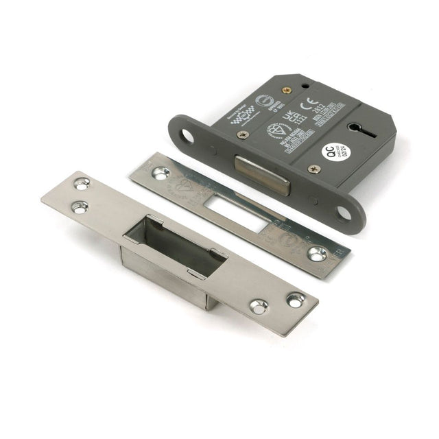 From The Anvil - Polished SS 3" 5 Lever BS Dead Lock | Sku. 51425 | Trade Door Handles.