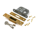 From The Anvil - Satin Brass 2.5" 5 Lever BS Dead Lock KA | Sku. 51429 | Trade Door Handles.