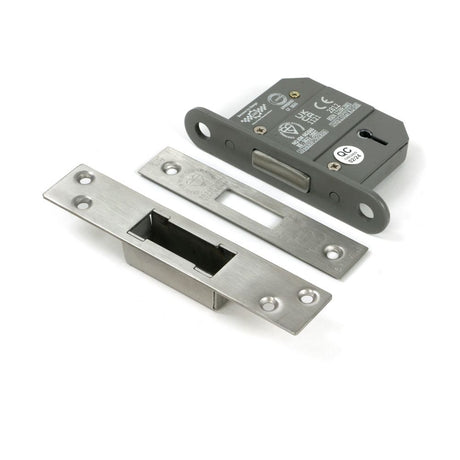 From The Anvil - Satin Chrome 2.5" 5 Lever BS Dead Lock KA | Sku. 51432 | Trade Door Handles.