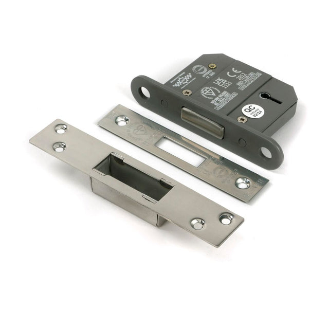 From The Anvil - Polished SS 2.5" 5 Lever BS Dead Lock KA | Sku. 51435 | Trade Door Handles.