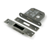 From The Anvil - Pewter 3" 5 Lever BS Dead Lock KA | Sku. 51436 | Trade Door Handles.