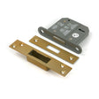 From The Anvil - Satin Brass 3" 5 Lever BS Dead Lock KA | Sku. 51439 | Trade Door Handles.