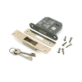 From The Anvil - Polished Nickel 3" 5 Lever BS Dead Lock KA | Sku. 51440 | Trade Door Handles.