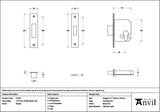 From The Anvil - Pewter 2½" Euro Profile Dead Lock