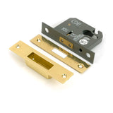 From The Anvil - Polished Brass 2.5" Euro Profile Dead Lock | Sku. 51447 | Trade Door Handles.