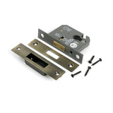 From The Anvil - Aged Brass 2.5" Euro Profile Dead Lock | Sku. 51448 | Trade Door Handles.