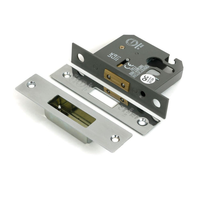 From The Anvil - Polished SS 2.5" Euro Profile Dead Lock | Sku. 51455 | Trade Door Handles.